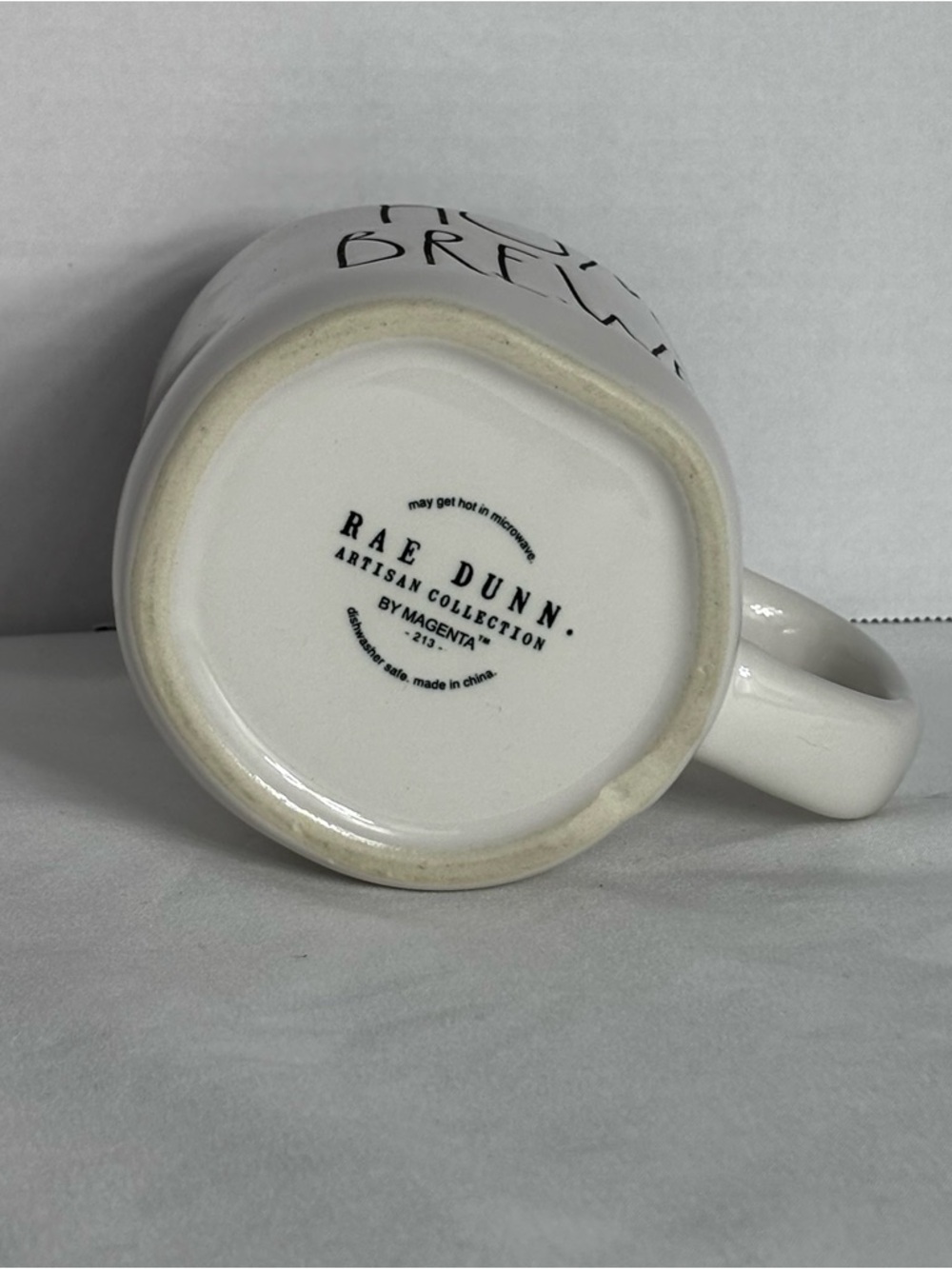 Rae Dunn White "Home Brewed" Ceramic Coffee Mug - Picture 4 of 4